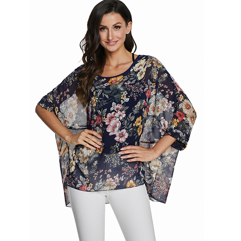 BHflutter camisas mujer 2020 W - Wrap Blouse Chiffon recension och pris