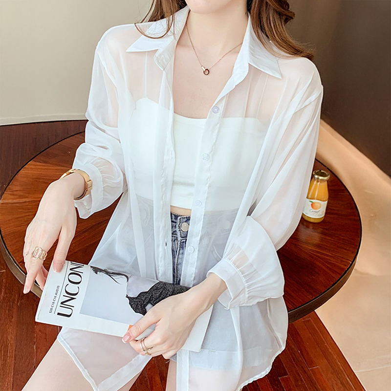 Tie Back Button Down Shirt Wom - Wrap Blouse Chiffon recension och pris