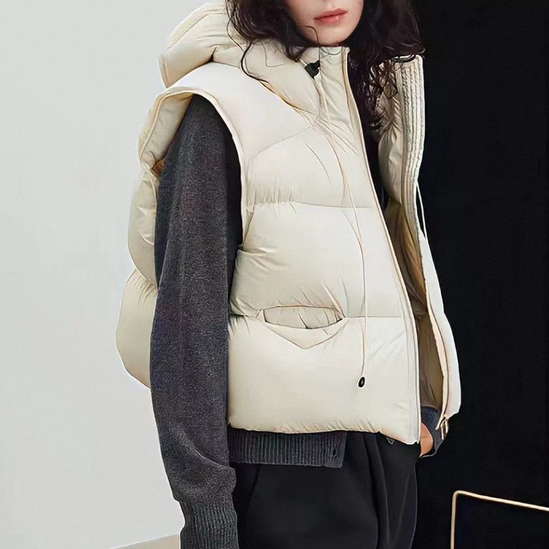 Women White Duck Down Vest Win - Puffer Vest Fashion Women recension och pris