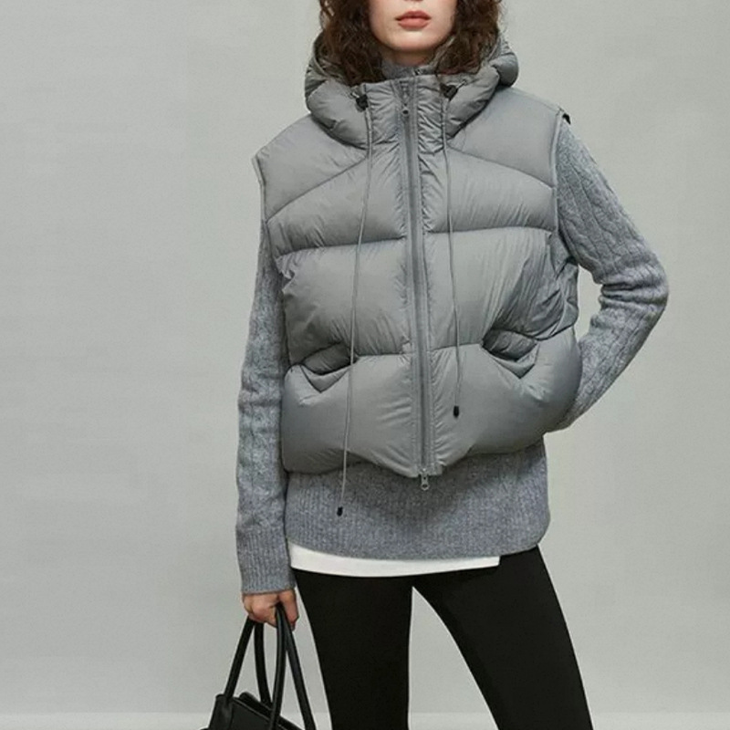 Women White Duck Down Vest Win - Puffer Vest Fashion Women recension och pris