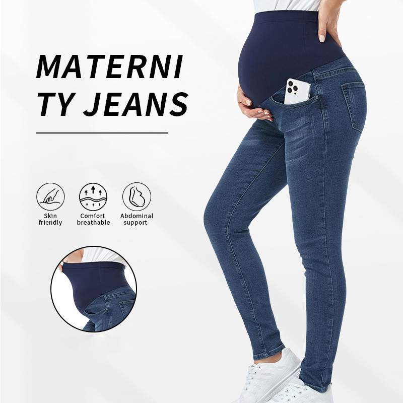 High Waist Maternity Jeans Tig - Mom Jeans Women recension och pris
