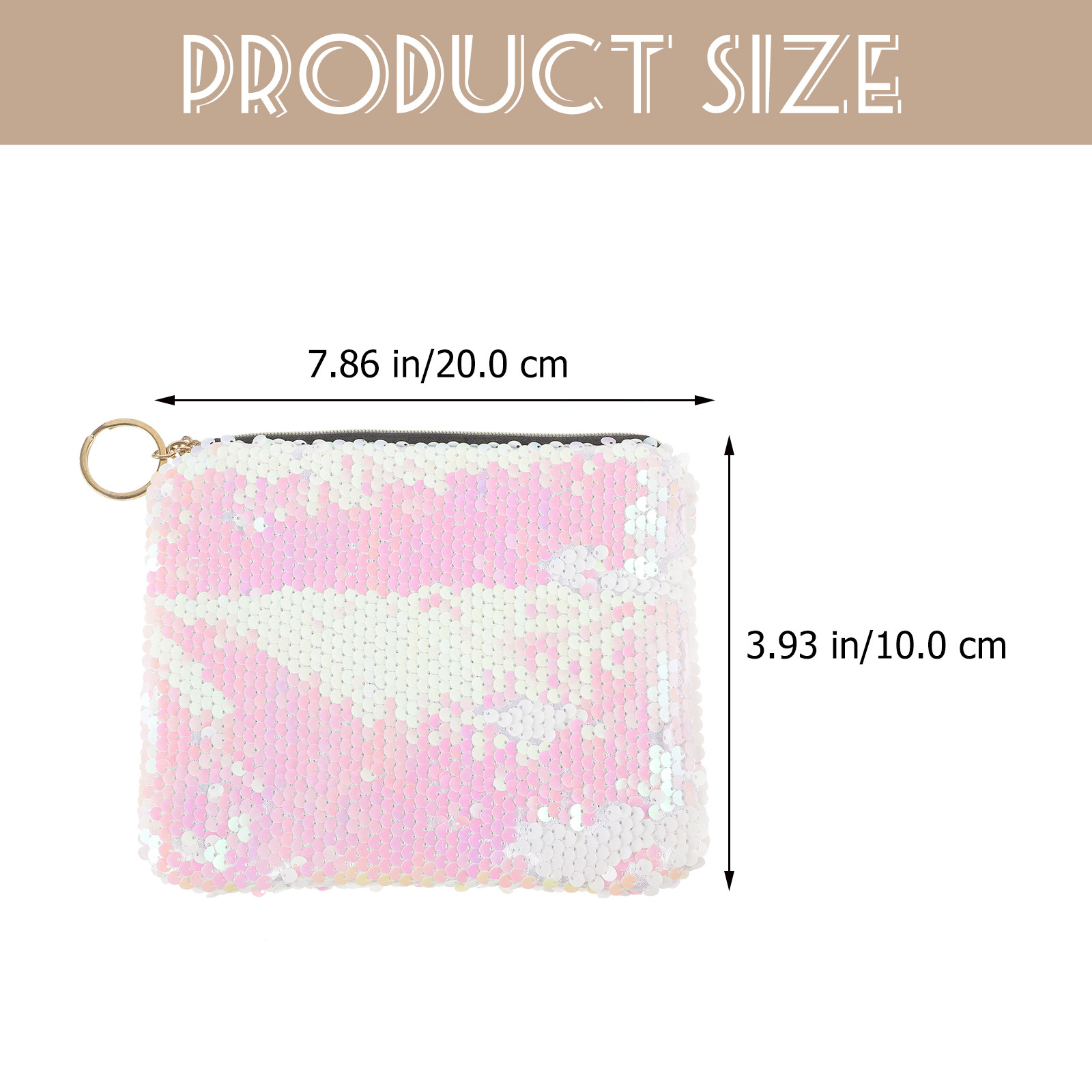 1pcs Sequined Pink Durable Mak - Coin Purse Women recension och pris